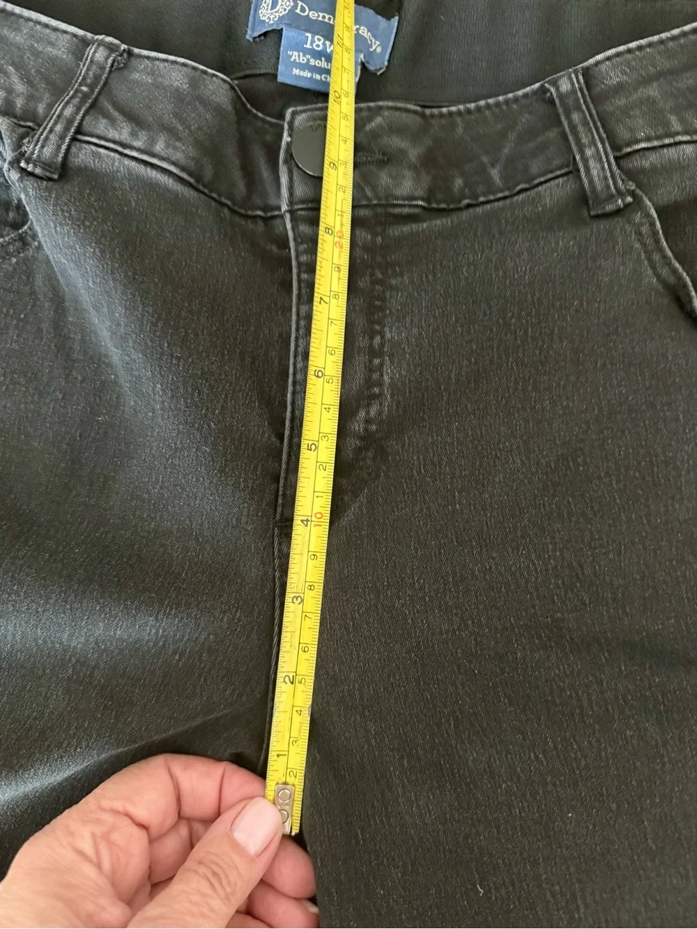 Democracy Ab Solution Black Bootcut Jeans Size 18W - Picture 8 of 10